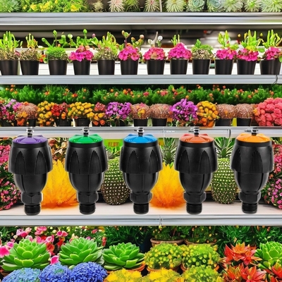 Sprinkler rotanti a doppia boccatura a prova di insetti per spettacoli di foto sul prato