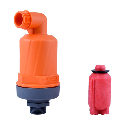 Accessoio per valvola di rilascio dell'aria per ventilazione cinetica e rilievo del vuoto per irrigazione con sprinkler