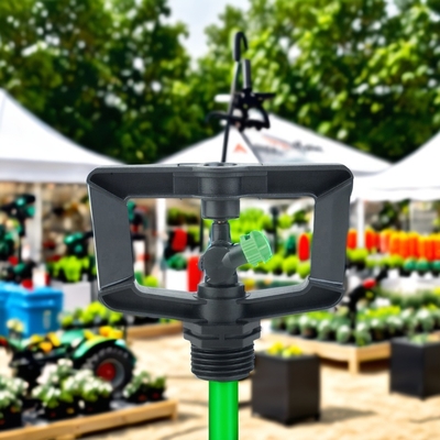 Sprinkler da giardino ad ammortizzatore a rotazione a 360 gradi per la contea realizzato in plastica ingegneristica