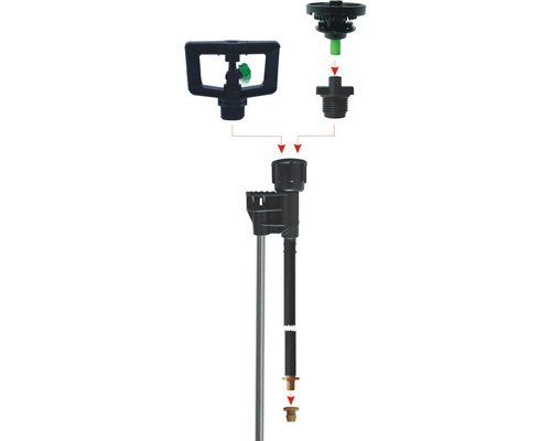 Connessione rapida Damping 360 gradi rotazione angolo variabile irrigazione irrigazione sprinkler