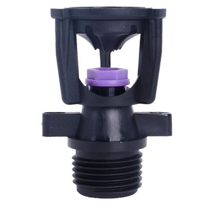 Rapido collegamento sistema di irrigazione agricola con spruzzatore Xcel ad angolo alto in miniatura