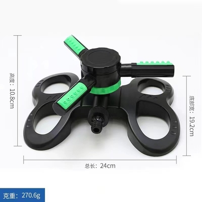 Durabile 360 gradi regolabile automatico rotante giardino sprinkler 3 braccia acqua sprinkler giardino