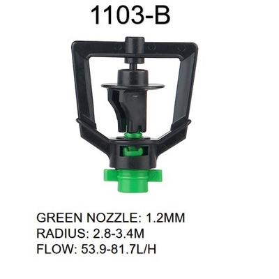 Sprinkler ad acqua a 360 gradi per irrigazione agricola Forte e pressione 150-300kpa